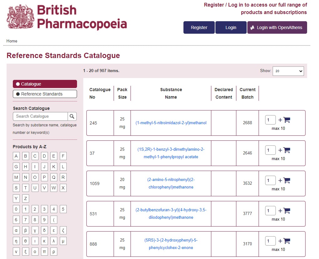 pharmacopoeia